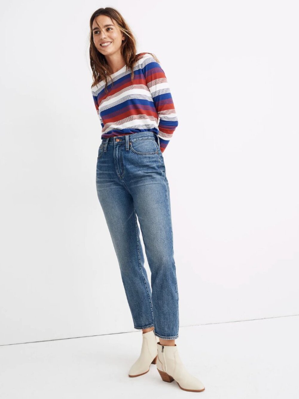 Madewell Momjean in downy wash size 29